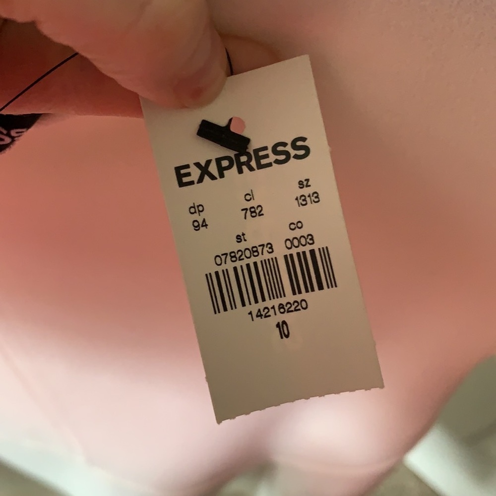 Express Ruffle Dress White - Picture 2 of 3